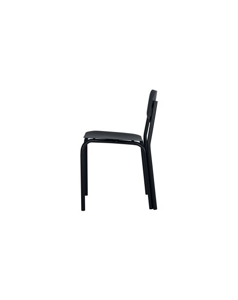 Chaise Kei volcan noir - 72.8x44.5x48 cm