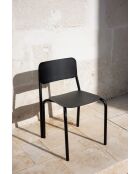 Chaise Kei volcan noir - 72.8x44.5x48 cm