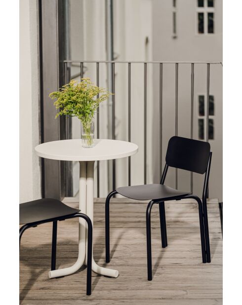 Chaise Kei volcan noir - 72.8x44.5x48 cm