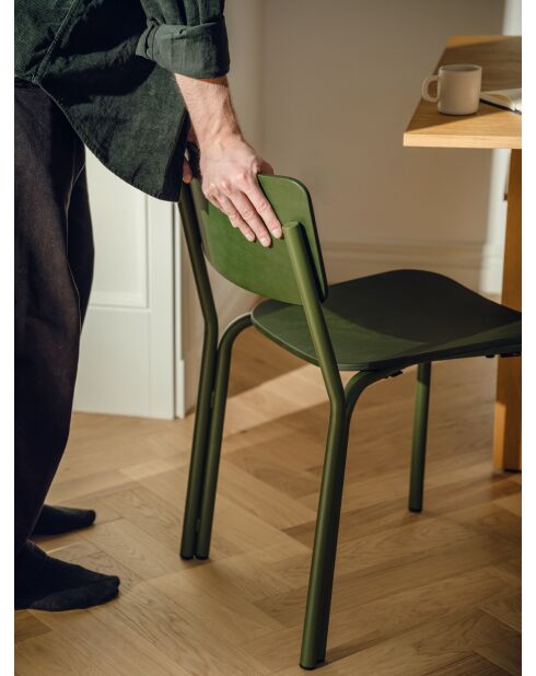 Chaise Kei vert forêt - 72.8x44.5x48 cm