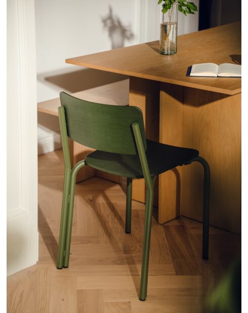 Chaise Kei vert forêt - 72.8x44.5x48 cm