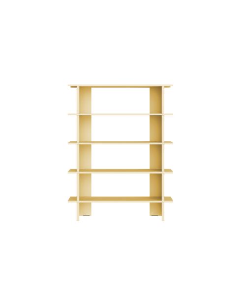 Hes Bücherregal buttergelb - 156x120x37 cm