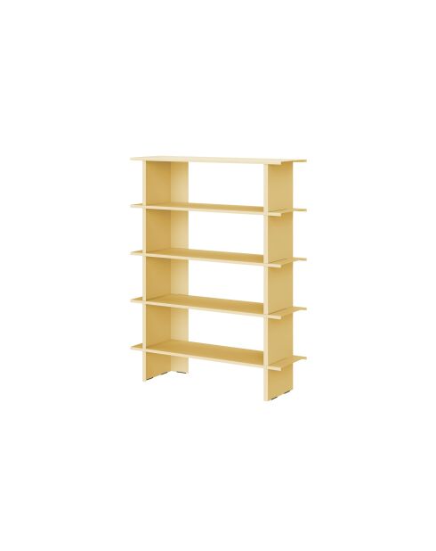 Hes Bücherregal buttergelb - 156x120x37 cm