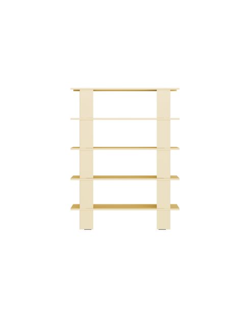 Hes Bücherregal buttergelb - 156x120x37 cm