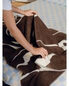 Tela escocesa Felu de algodón marrón cacao - 200x150 cm