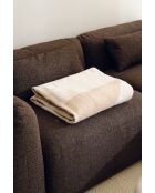Tul katoenen plaid crèmebeige - 200x150 cm