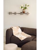 Tul katoenen plaid crèmebeige - 200x150 cm