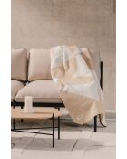 Tul katoenen plaid crèmebeige - 200x150 cm
