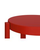 Tabouret de bar Doon rouge tomate - 75x35x35 cm