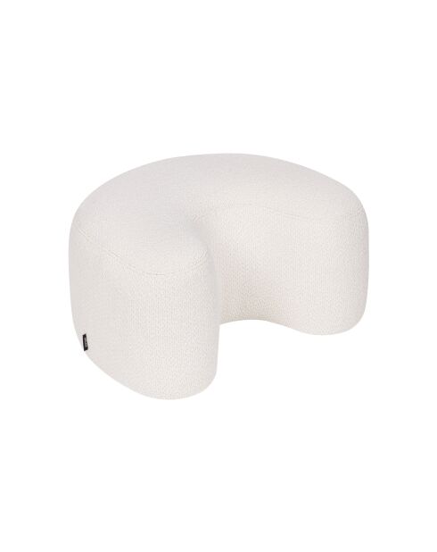 Puf Ü con hebilla beige nube - 30,5x60x50 cm