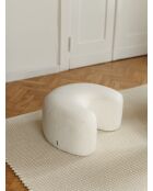 Puf Ü con hebilla beige nube - 30,5x60x50 cm
