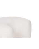 Puf Ü con hebilla beige nube - 30,5x60x50 cm