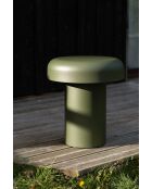 Table d'appoint d'extérieur Miko vert forêt - 46x40x40 cm