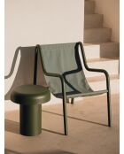 Table d'appoint d'extérieur Miko vert forêt - 46x40x40 cm