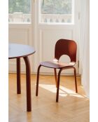 Chaise Atto rouge auburn - 78.3x41x52 cm