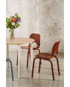 Chaise Atto rouge auburn - 78.3x41x52 cm
