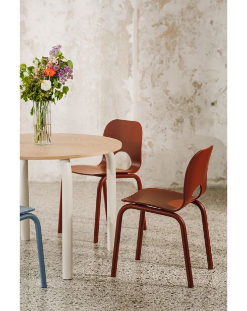 Chaise Atto rouge auburn - 78.3x41x52 cm