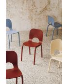 Chaise Atto rouge auburn - 78.3x41x52 cm