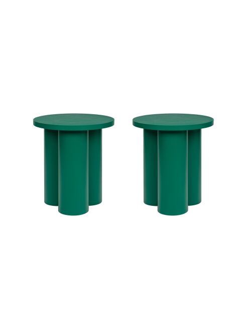 Tabouret Oly vert pastèque - 42.5x38x38 cm