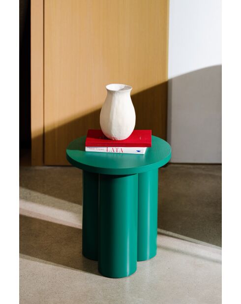 Tabouret Oly vert pastèque - 42.5x38x38 cm