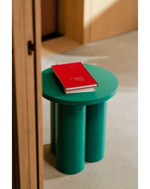 Tabouret Oly vert pastèque - 42.5x38x38 cm