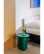 Tabouret Oly vert pastèque - 42.5x38x38 cm
