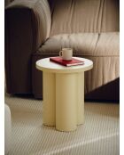 Taburete Oly amarillo mantequilla - 42,5x38x38 cm