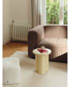 Taburete Oly amarillo mantequilla - 42,5x38x38 cm