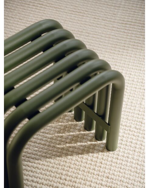 Tabouret Nokk vert forêt - 42.5x43x31.5 cm