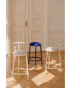 Sgabello da bar Hogo blueberry pie - 68x41x45 cm