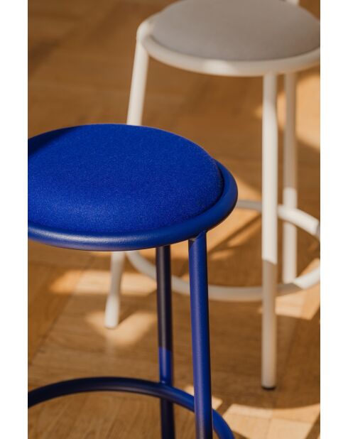 Sgabello da bar Hogo blueberry pie - 68x41x45 cm