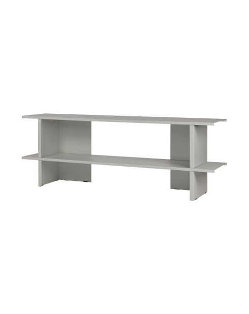 Étagère Hes gris galet - 56.6x160x37 cm