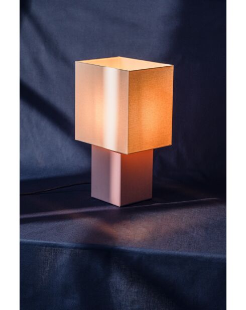 Lámpara de mesa Zam violeta pálido - 42x26x19,6 cm