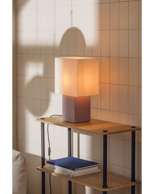 Lámpara de mesa Zam violeta pálido - 42x26x19,6 cm