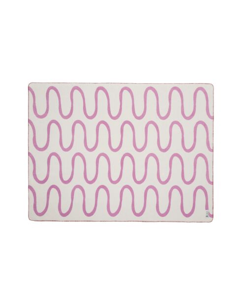 Swirl flauschiges lila Baumwollplaid - 200x150 cm