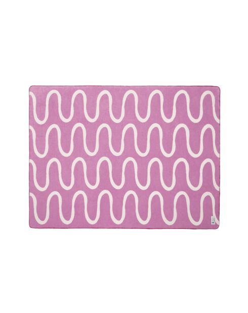 Swirl flauschiges lila Baumwollplaid - 200x150 cm