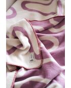 Swirl flauschiges lila Baumwollplaid - 200x150 cm