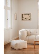 Puf con hebilla Keno Cloud beige - 36x63x63 cm