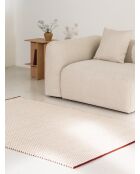 Tappeto Lenu in lana rossa marrone - 200x140 cm