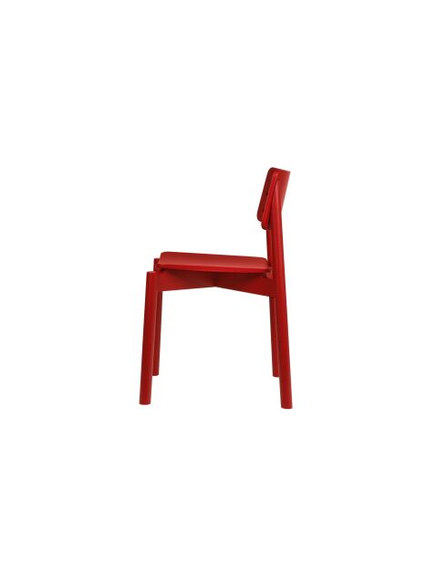 Chaise Wem marron rouge - 80.2x51.6x53.8 cm