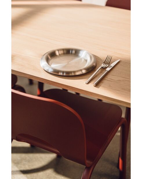 Set mit 2 Roto-Edelstahlplatten - D.28 cm