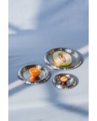 Set mit 2 Roto-Edelstahlplatten - D.28 cm