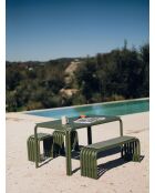 Nokk bosgroene bank - 43x114x32 cm