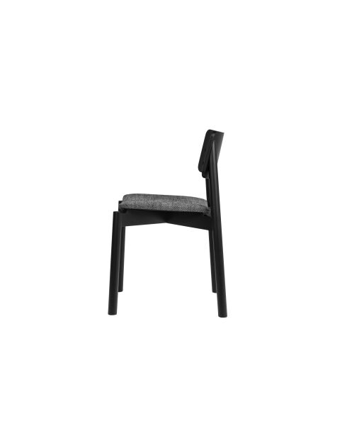 Chaise Wem volcan noir - 80.2x51.6x53.8 cm