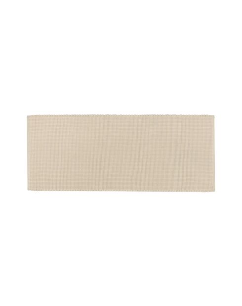 Tappeto Talo in lana beige naturale - 170x80 cm