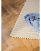 Tappeto Talo in lana beige naturale - 170x80 cm