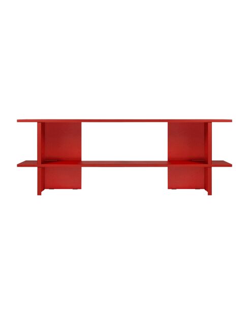 Étagère Hes rouge tomate - 56.6x160x37 cm