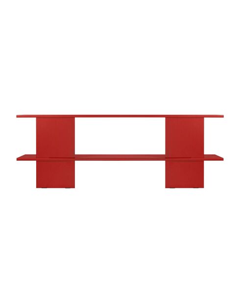 Étagère Hes rouge tomate - 56.6x160x37 cm