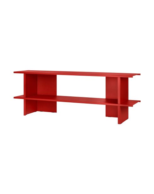 Étagère Hes rouge tomate - 56.6x160x37 cm