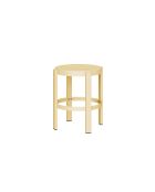 Tabouret Doon jaune beurre - 45x35x35 cm